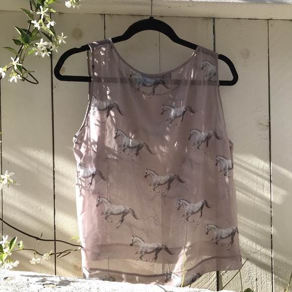 La La Land Sheer Lilac Top - Picture 6 of 6